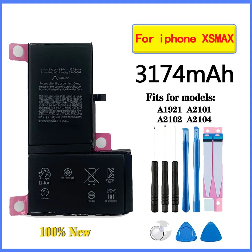 Batterie Premium De Remplacement Pour IPhone XS Max 3174mAh Identique A Loriginal Kit Outils Professionnels Et Adhesif Ecran Inclus