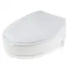 Durable Standard Potty Toilet Seat Riser Raised Elongated Elevators with Cover Easy Installation 5