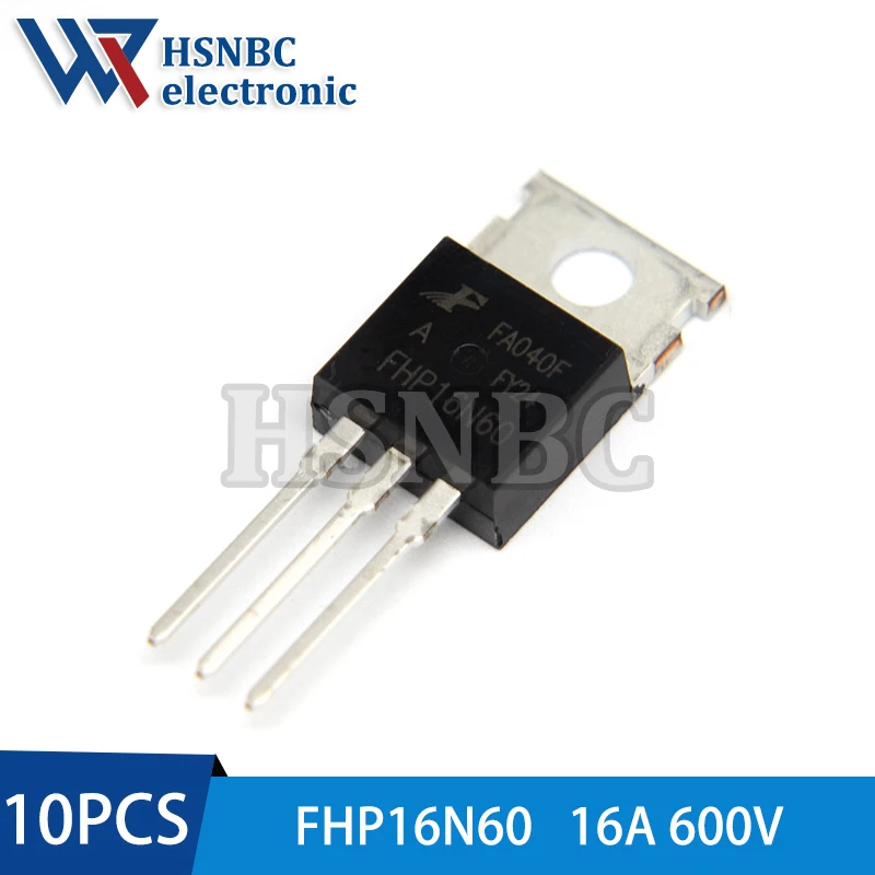 10Pcs/Lot FHP16N60 16N60 FHP16N60A TO-220 16A 600V N-channel Power MOSFET Transistor New Original