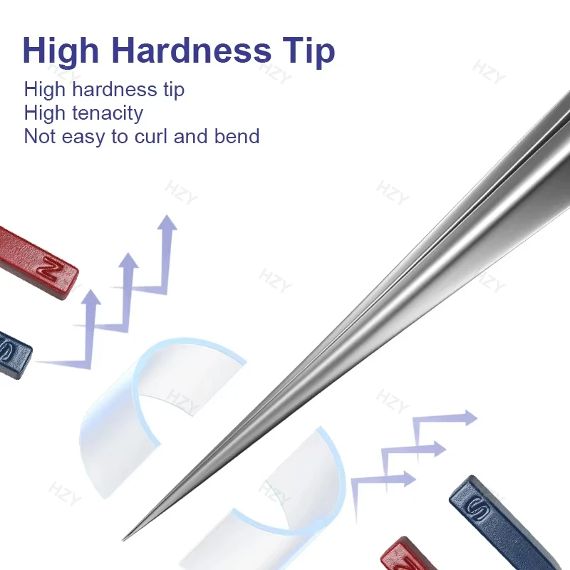 MECHANIC GAN-11 GAN-15 Extra Hard Non-magnetic Tweezers for Phone Repair High Precision Electronic Jump Wire Repair Tweezers