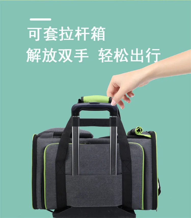 Title 3, Expandable Large Capacity Carrier Cat Pet Airli...