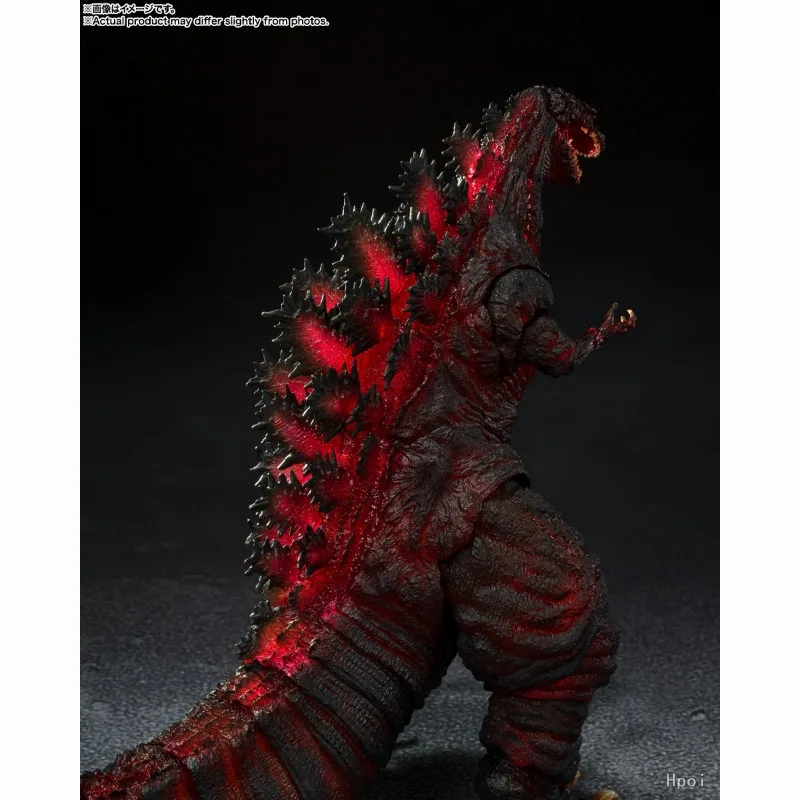 Original Goods in Stock BANDAI Godzilla SHMonsterArts SHIN GODZILLA Fourth Form Night Battle Edition Model Animation Action Toy