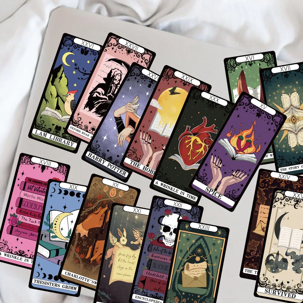 Tarot Reading Bookmarks 30PCS Creative High Beauty Decoration Handbooks Decoration Handbooks Novels Notes Bookmarks