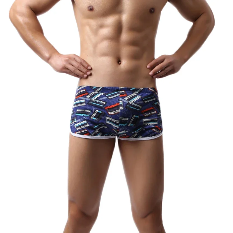 

Mens Underwear Boxers Loose Shorts Men's Panties Large Arrow Pants Male Homewear Underwear Classic Basics Cuecas