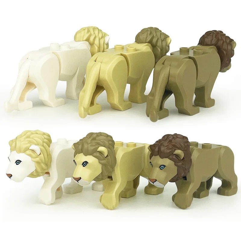 Safari Animal Building Block Figures - Educational Mini Toys & Gifts