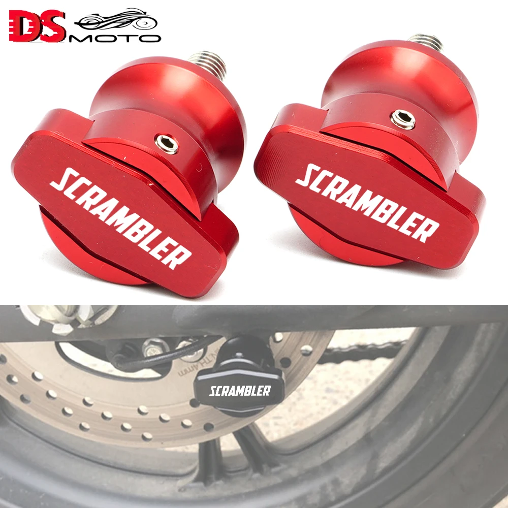 6Mm Swingarm Bobine Slider Stand Viti Coperture Per Ducati Scrambler 400 1100 Cafe Racer Classic Desert Sl Accessori Moto
