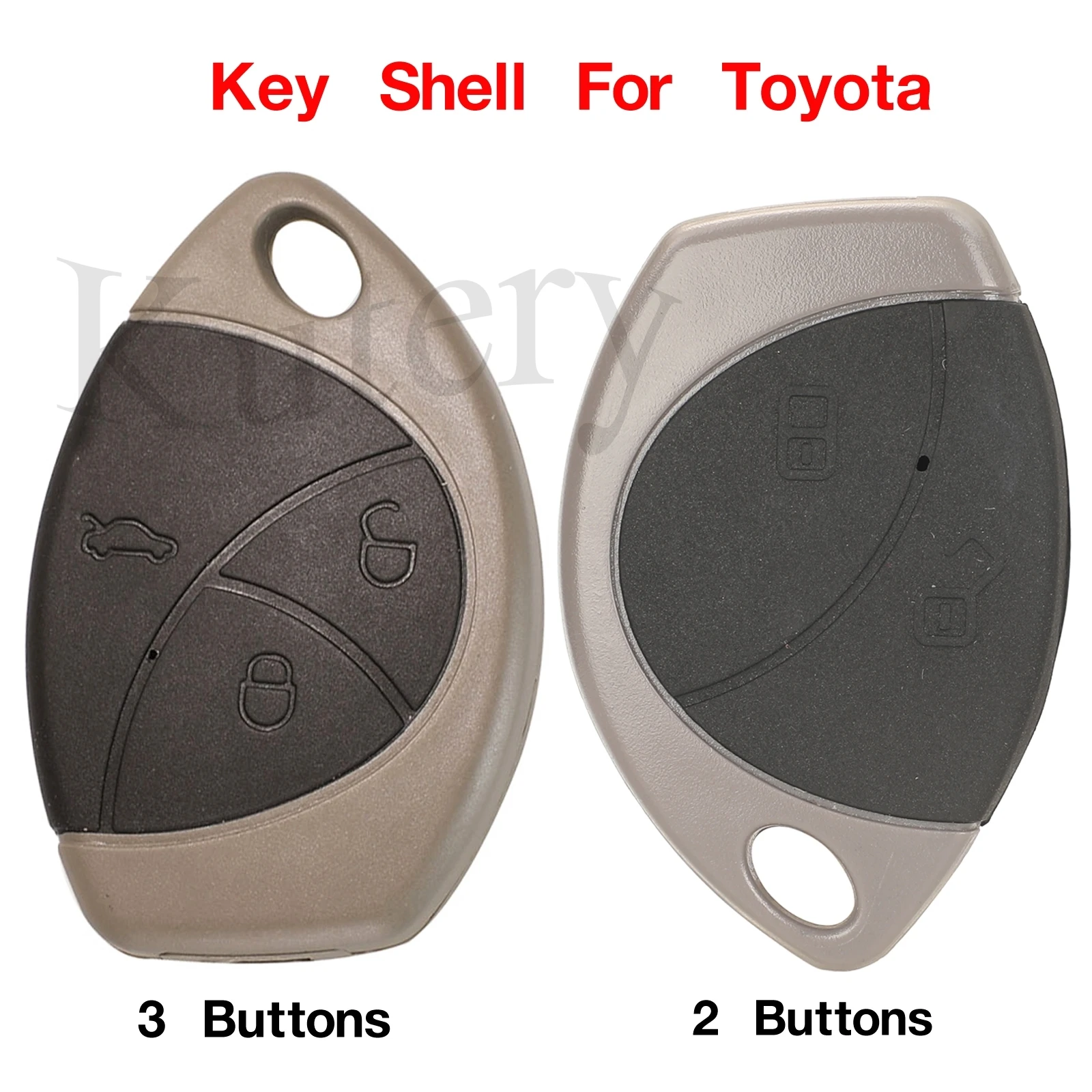 Jingyuqin 2/3 ปุ่มสมาร์ทรีโมทกุญแจรถ FOB เปลี่ยนสําหรับ Toyota มาเลเซีย Truguard VG ALARM Cobra