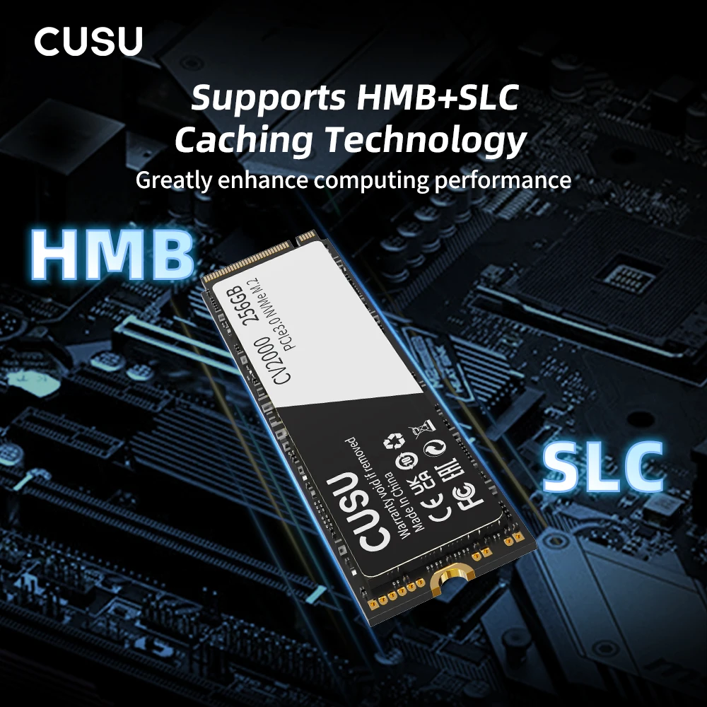 CUSU M.2 SSD 256GB 512GB 1TB SSD NVMe Solid State Drive M2