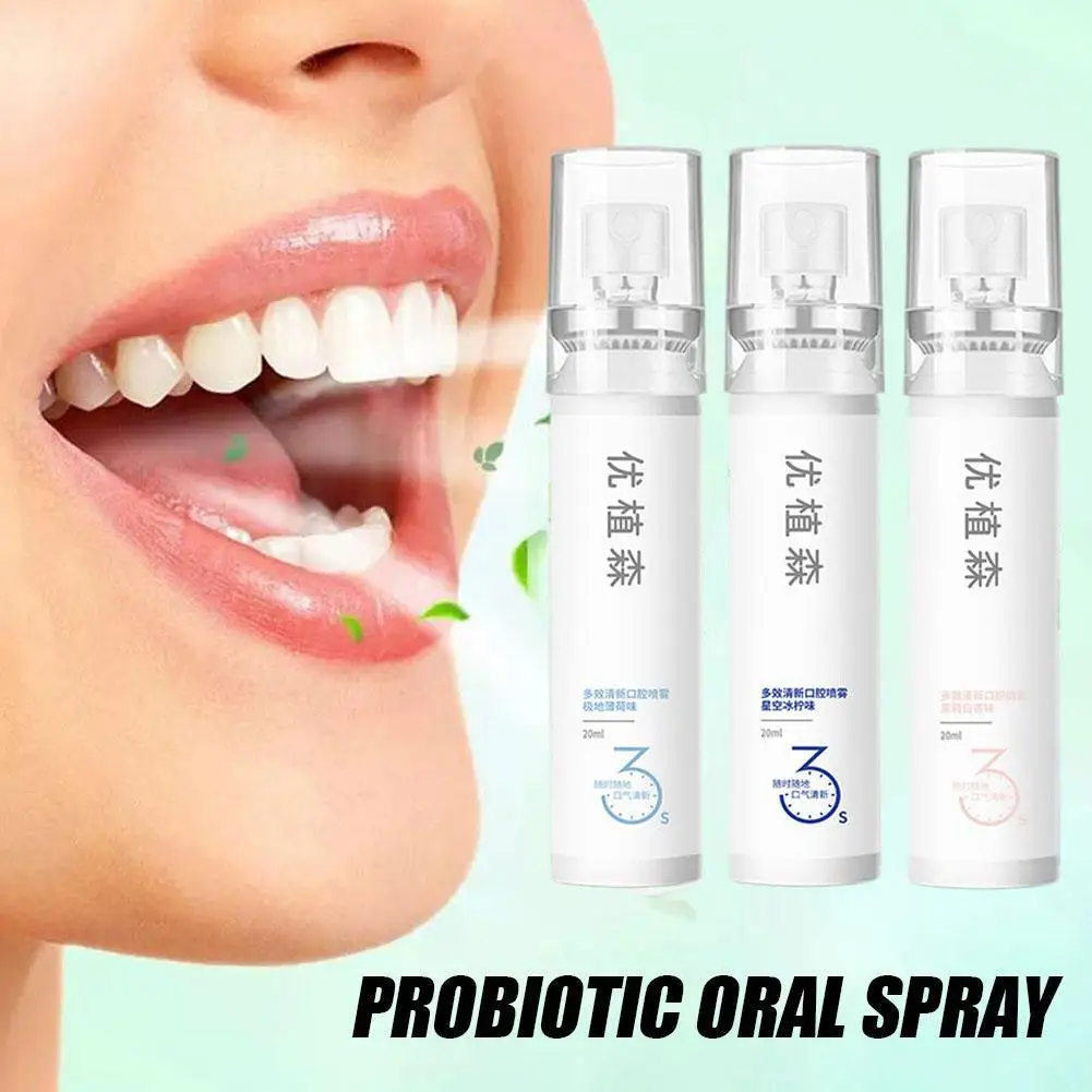 

Mint Breath Fresh Spray Long Lasting Fragrance Instantly Refreshing Portable Breath Spray Dental Health Care Products 20ml