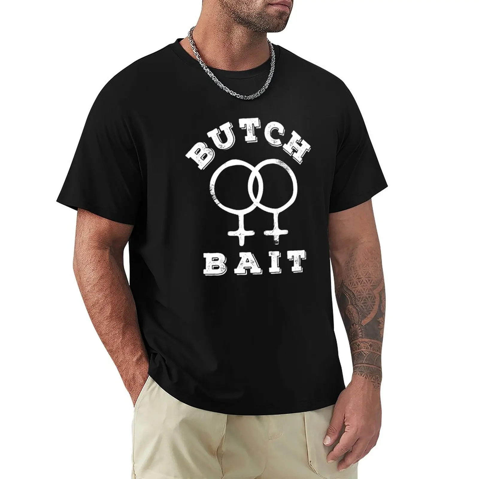 

Butch Bait - Sapphic Pride T-Shirt cute tops oversized Blouse workout shirts for men