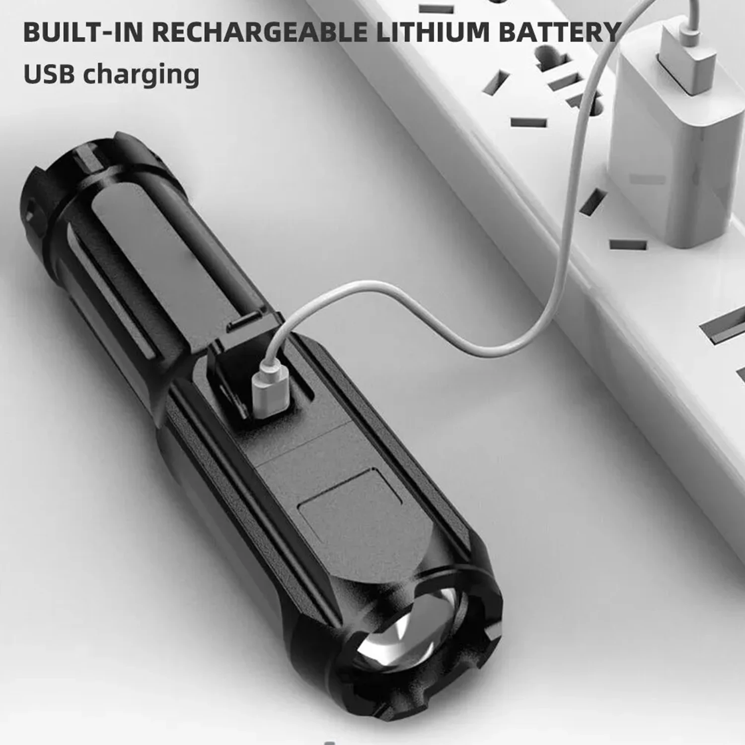 Flash Light Portable Rechargeable Spotlights High Power Rechargeable Led Flashlight Camping Ultra Powerful Flashlight Lamp Work led flashlight led flashlights led torch light
