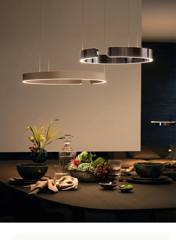 Modern Salon Design Ring Ceiling Chandelier image 9