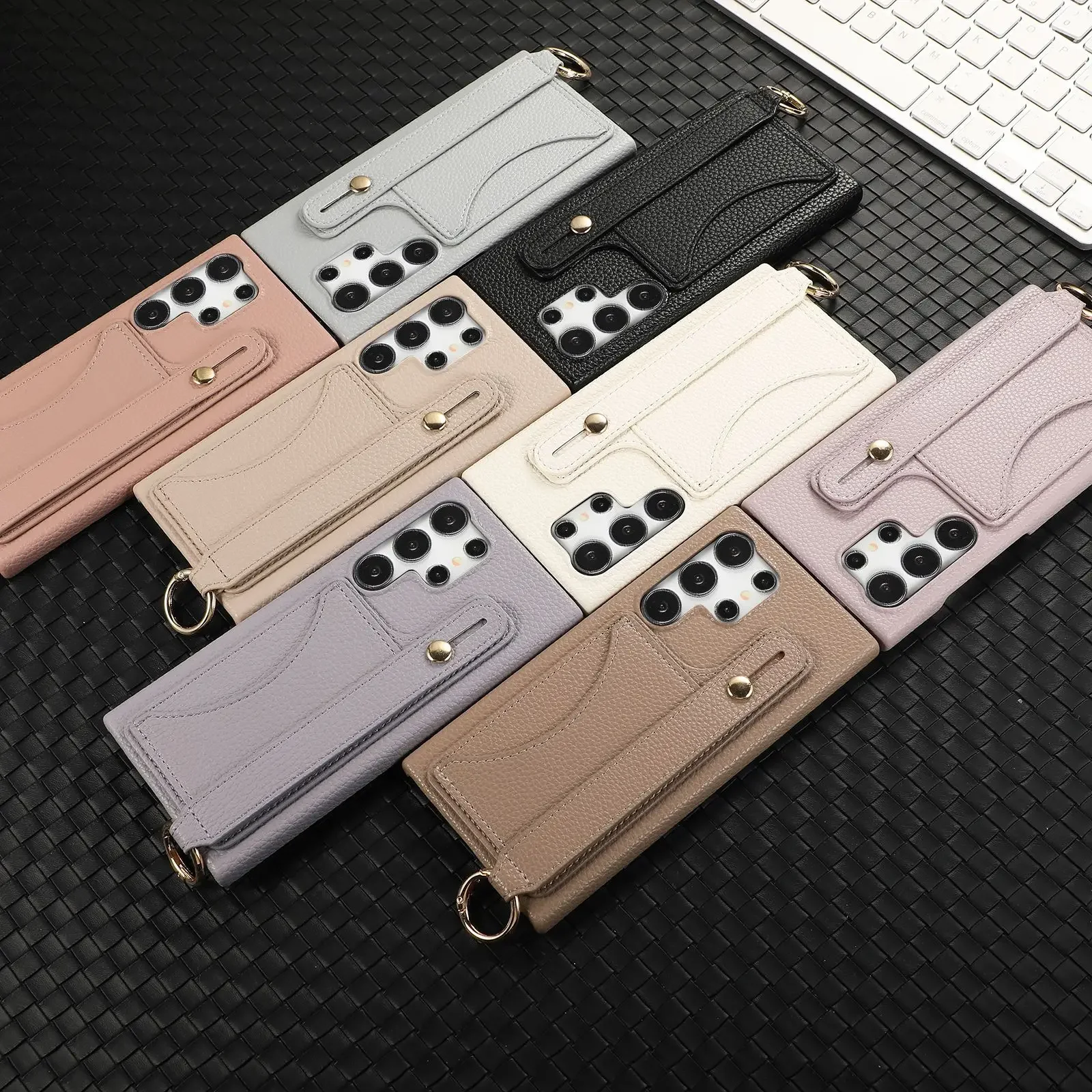 Wrist Strap Crossbody Phone Case with Card Holder