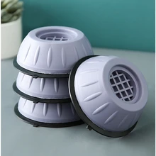 Universal Anti-Vibration Feet Pads Washing Machine Rubber Mat Anti-Vibration Pad Dryer Refrigerator Base Fixed Non-Slip Pad