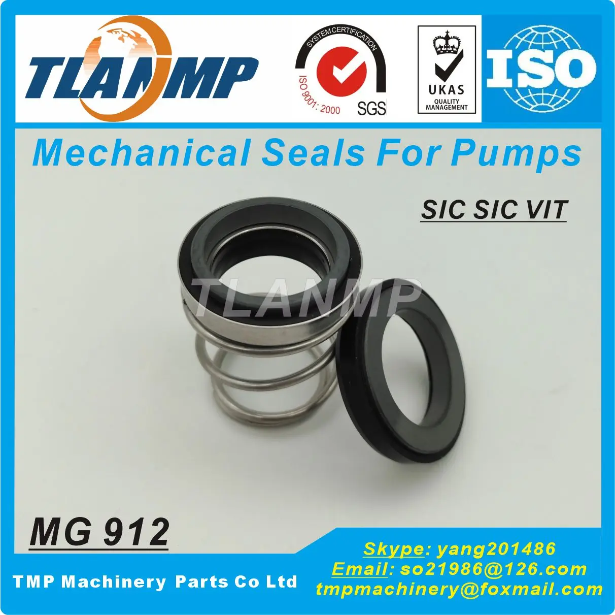 MG912-33 MG9-33 랜프 고무 벨로우 기계식 씰, MG912/33-G60, G60 시트 EN 12756