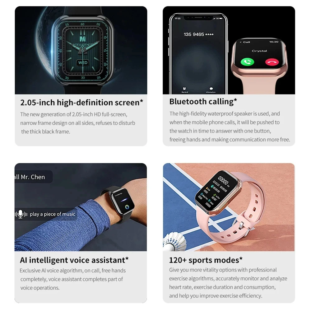 2024 Smart Watch 9 Mini Men Ultra Series 9 NFC Always On Display Heart Rate BT Call Waterproof Women Smartwatch For Android IOS 2
