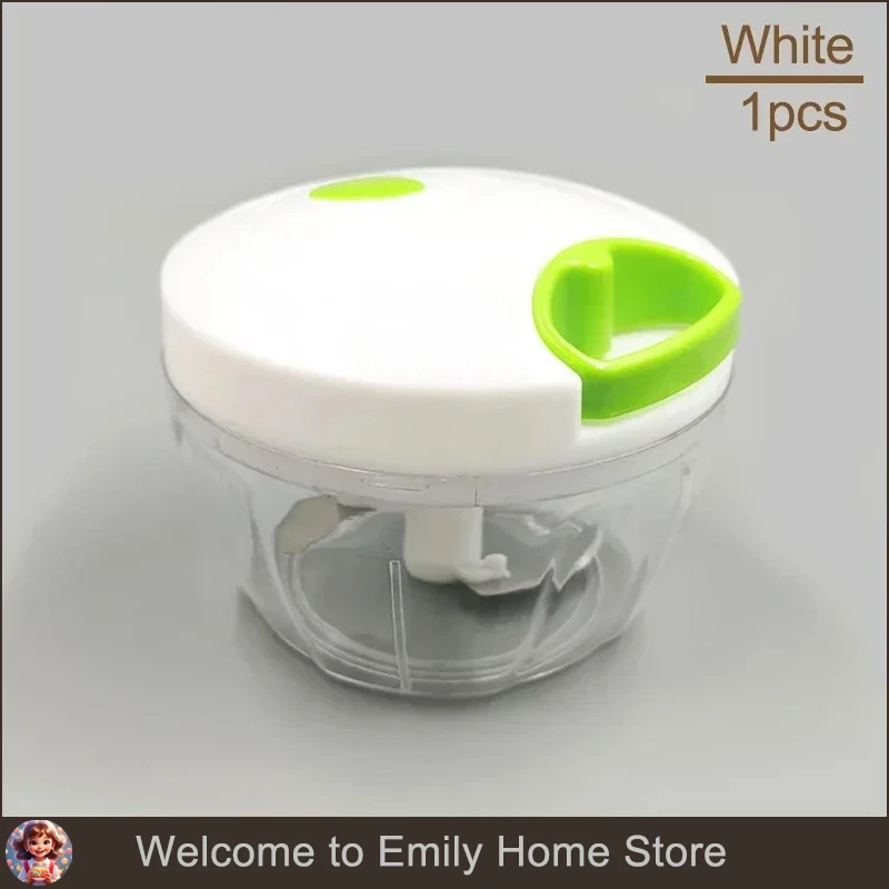 400ml 수동 고기 분쇄기 마늘 다지기 회전식 마늘 프레스 야채 양파 커터 주방 조리 도구 프로세서