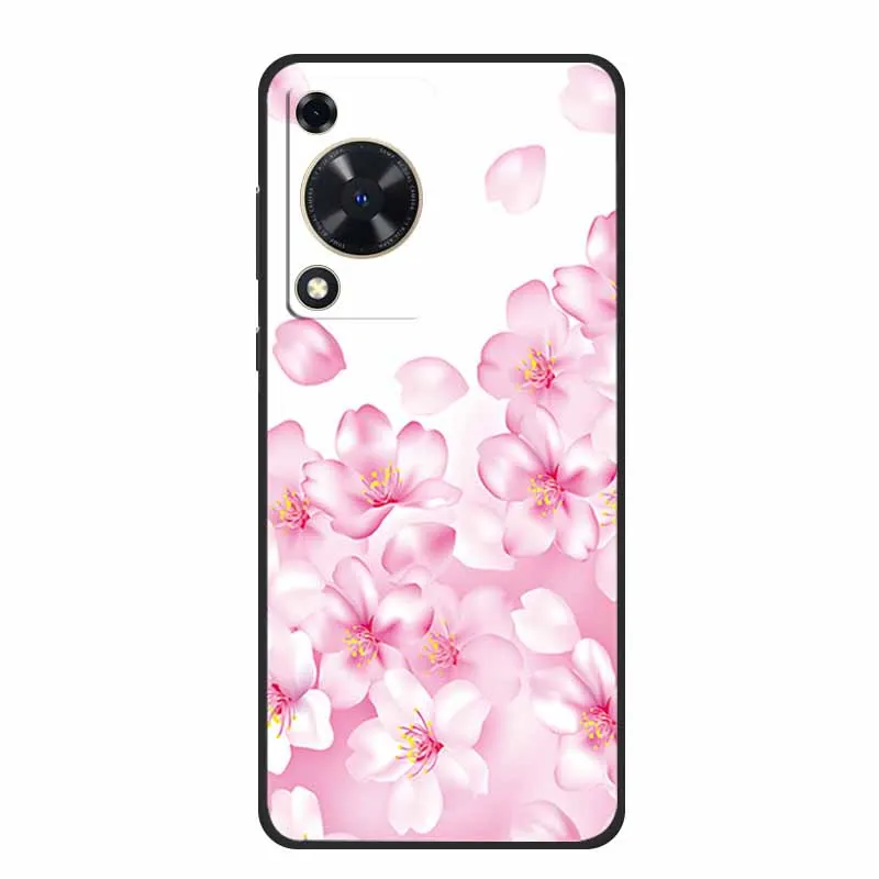 Black Silicone Soft Phone Case with Cartoon Design