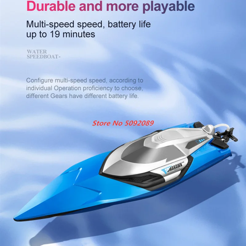 70KM/H High Speed 50CM Big 200M Remote Control Ship Boat Rowing Waterproof Capsize Reset RC Racing Boat Speedboat Add Carry Bag 5