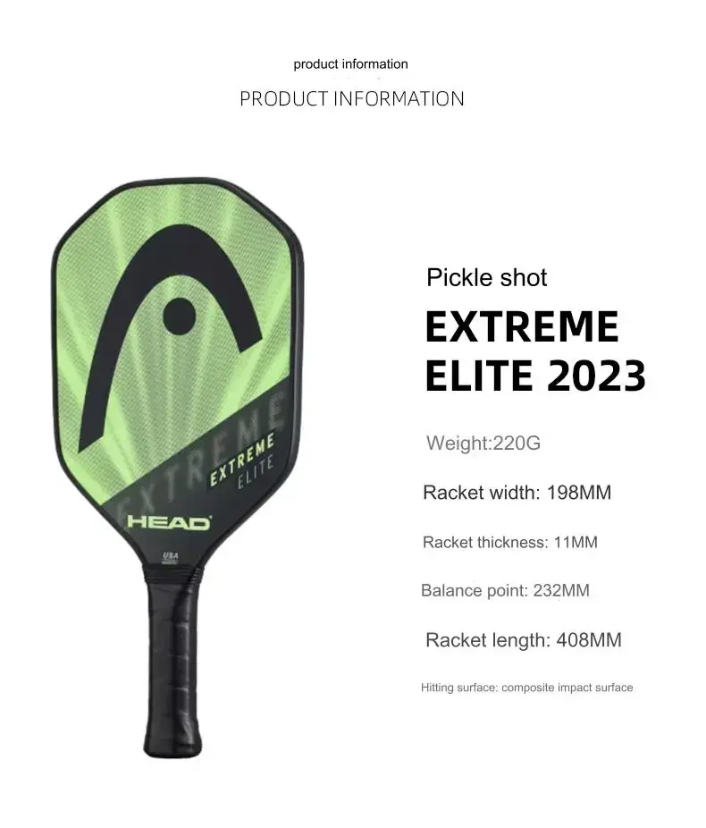 Pro head PICKLEBALL racket ,tennis racket EXTREME,carbon fiber