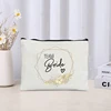 Bridesmaids Gift Cosmetic Bags for Wedding Decorations Flowers Pattern Team Bride Gifts Bags for Bachelorette Party Wallet 3