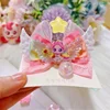 Catch Teenieping Super Cute Pink Bow Hair Clip for Girls Loveable Headpiece Stand Clip Cosplay Accessory