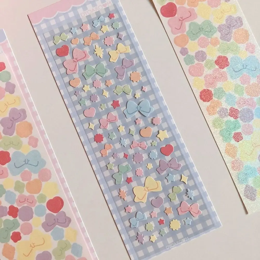 1 Sheet Crafts Korean Journal Phone Diary Self-adhesive Scrapbooking Sticker Decorative Stickers Cardmaking