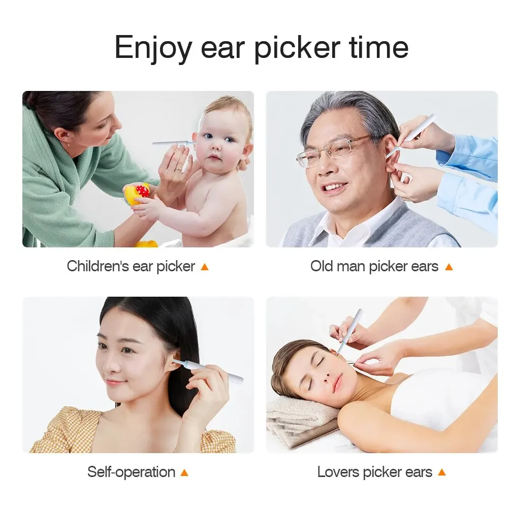 Ear Wax Cleaner Wireless Visual Otoscope WiFi Luminous Earpick With Camera Endoscope Wax Removal Tool