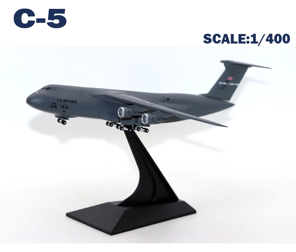 New 1/400 Scale USAF Lockheed C-5 C5 Galaxy Transport Aircraf Model ...