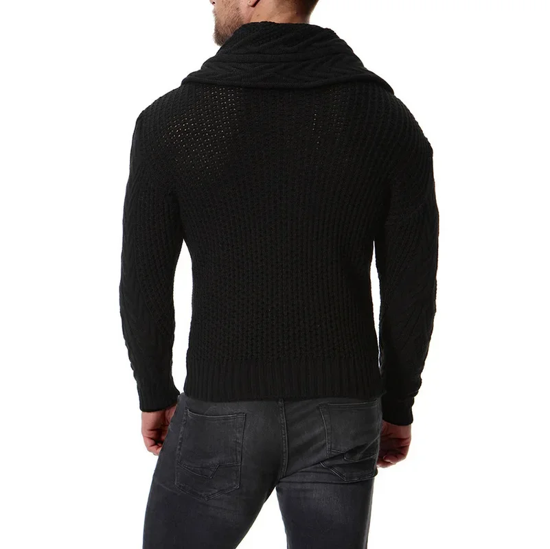 Men's Sweater Streetwear Turtleneck Sweater Men's M-4XL Long Sleeve Knit Pullover Soft and Warm Basic In Autumn and Winter