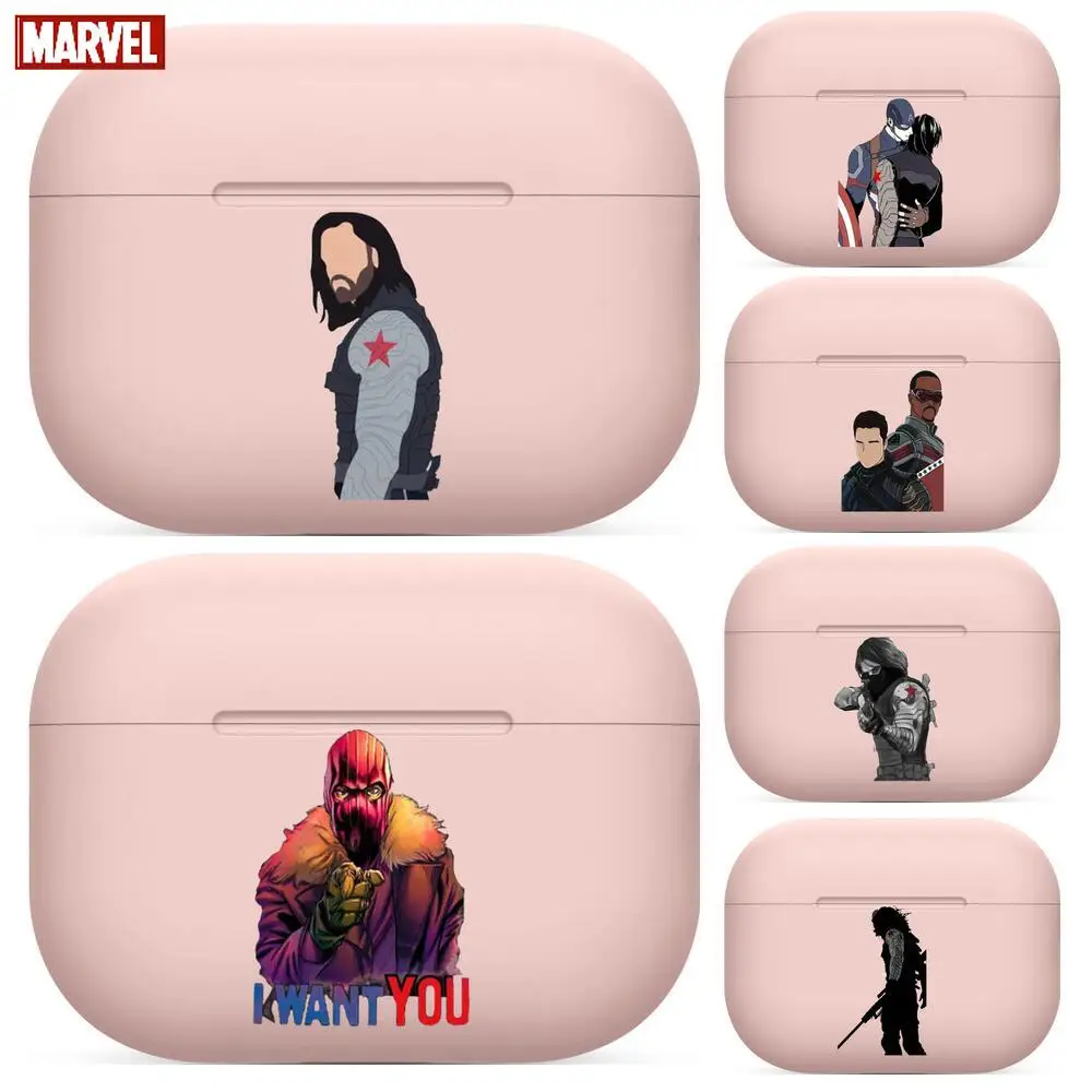 

Marvel Heroes For Airpods 1 2 pro case Protective Bluetooth Wireless Earphone Cover For Air Pods case air pod cases Pink cute ge