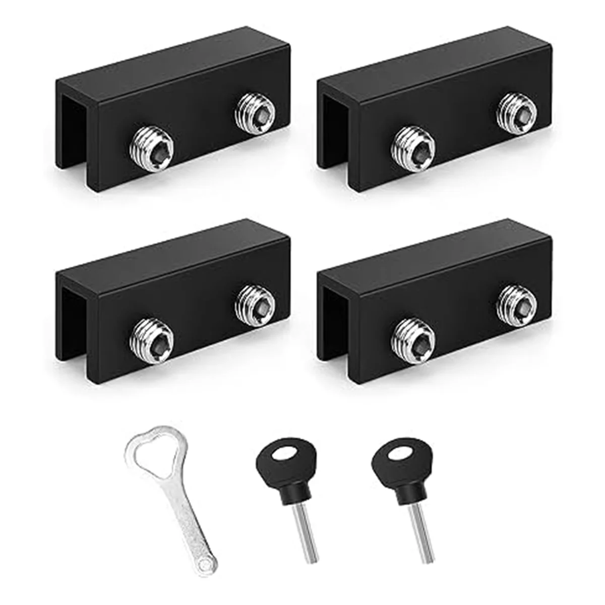 Serrature Per Finestre, 4 Pezzi Scorrevoli Regolabili Perfette Per Finestre Verticali E Porte Scorrevoli Porta Del Garage