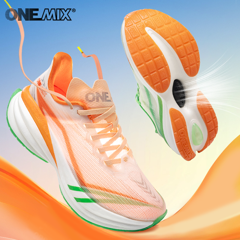 ONEMIX 2025 Summer Autumn Running Shoes for Men Lightweight Design Quickly-dry Marathon Shock Absorption Support Male Sneakers