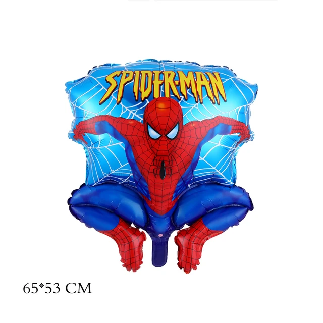 Décorations fête Spiderman,Fournitures de fête Superhéros - Bannière joyeux  anniversaire Spiderman Grands ballons en aluminium pour enfants