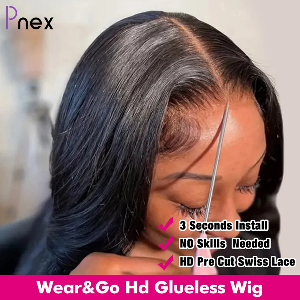 

Ready To Wear Pre plucked Lace Front Glueless Human Hair Wigs Brazilian Straight 5x5 13x4 HD Lace Closure Wig For Black Women