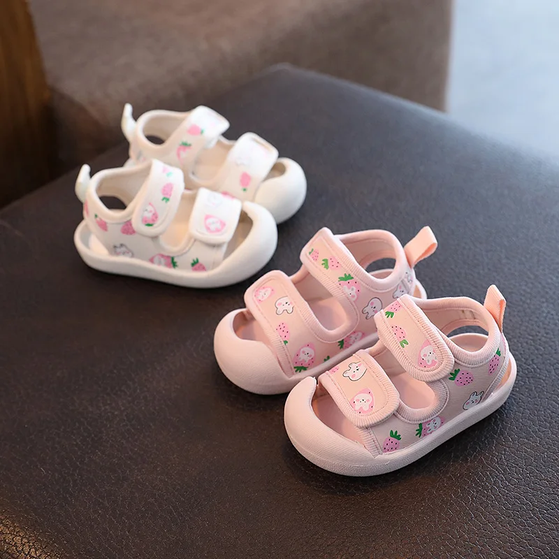 Summer Baby Princess Sandals Cute Cartoon Infant Kick Resistant
