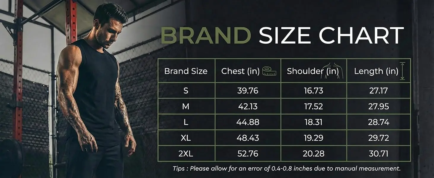 Herren-Tanktop aus Baumwolle mit UPF 50+, leichtes, ärmelloses Muskelshirt, lässiges, kühlendes T-Shirt für Fitnessstudio, Training, Strand und Outdoor-Aktivitäten – Detail 4