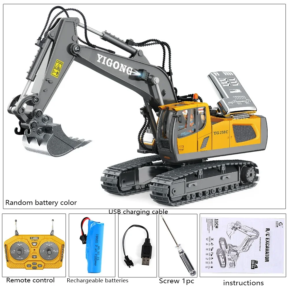 1pc High-Performance Remote Control Excavator with Realistic Design and Stunning Aesthetics – Ideal for Kids and Collectors 5