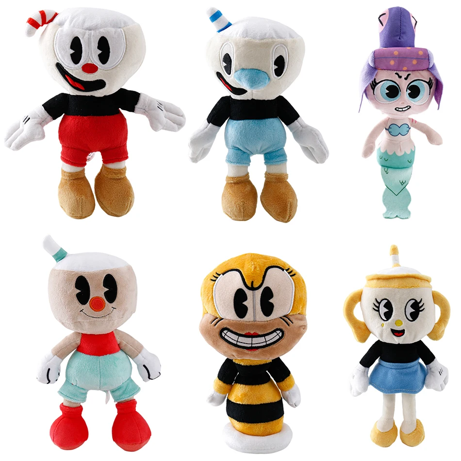 Spiel Cuphead Plüschtier Mugman Ms. Chalice Ghost King Dice Cagney Carnantion Puphead Plüschpuppen Spielzeug für Kinder Geschenke – Detail 1