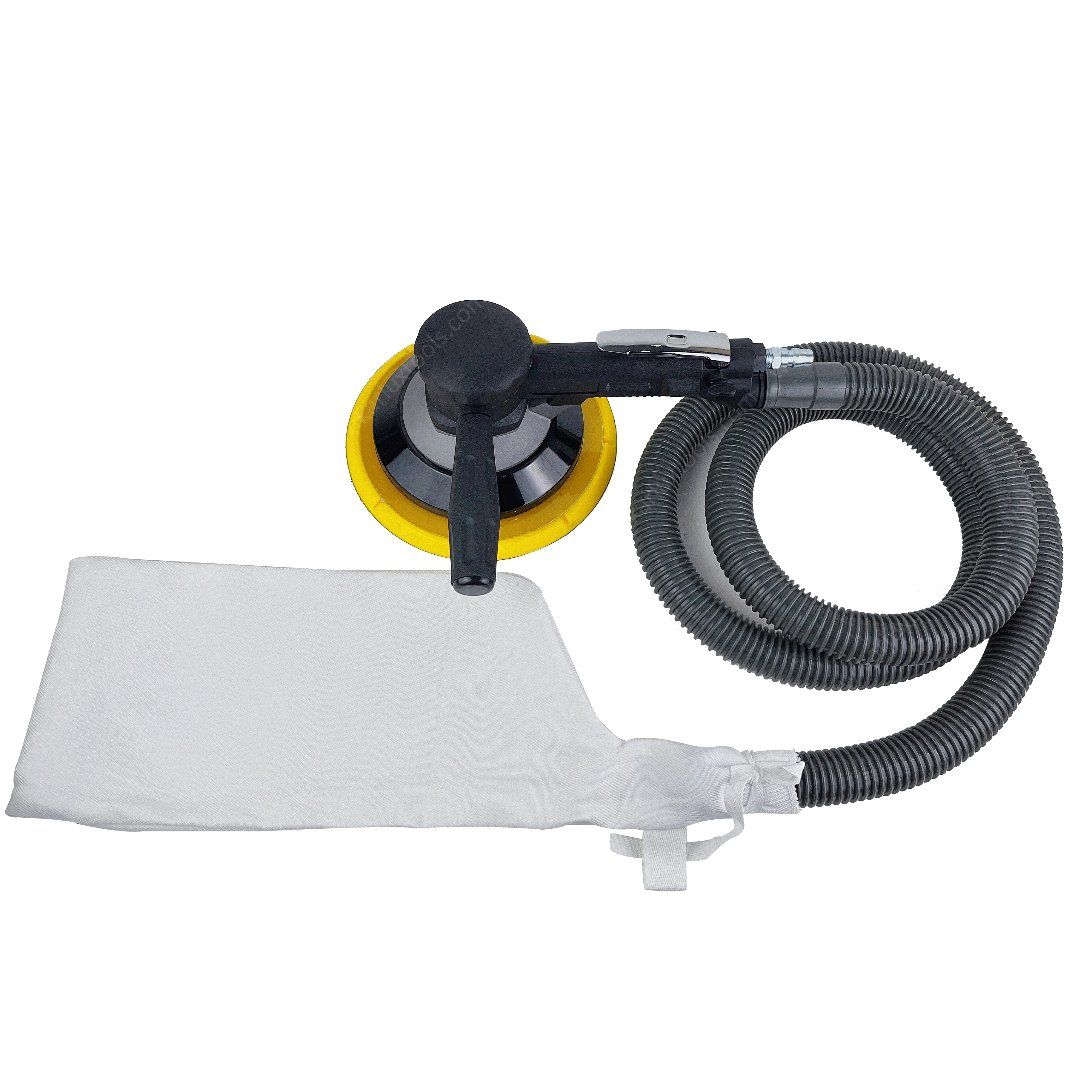 Strumento Di Levigatura Manuale Per Levigatrice Orbitale Casuale Pneumatica Autoaspirante Da 8 Pollici (200Mm) Con Tubo Flessibile E Sacchetto Per La 