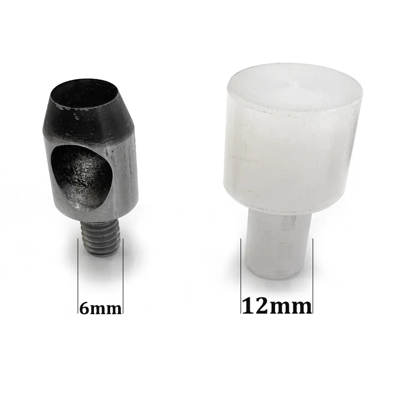 Europe Button Machine Special Mold (12 mm+M 6) 2-12 mm Punching Mold Rivet Button Punched Dedicated Tool Drilling Eyelets Die 2