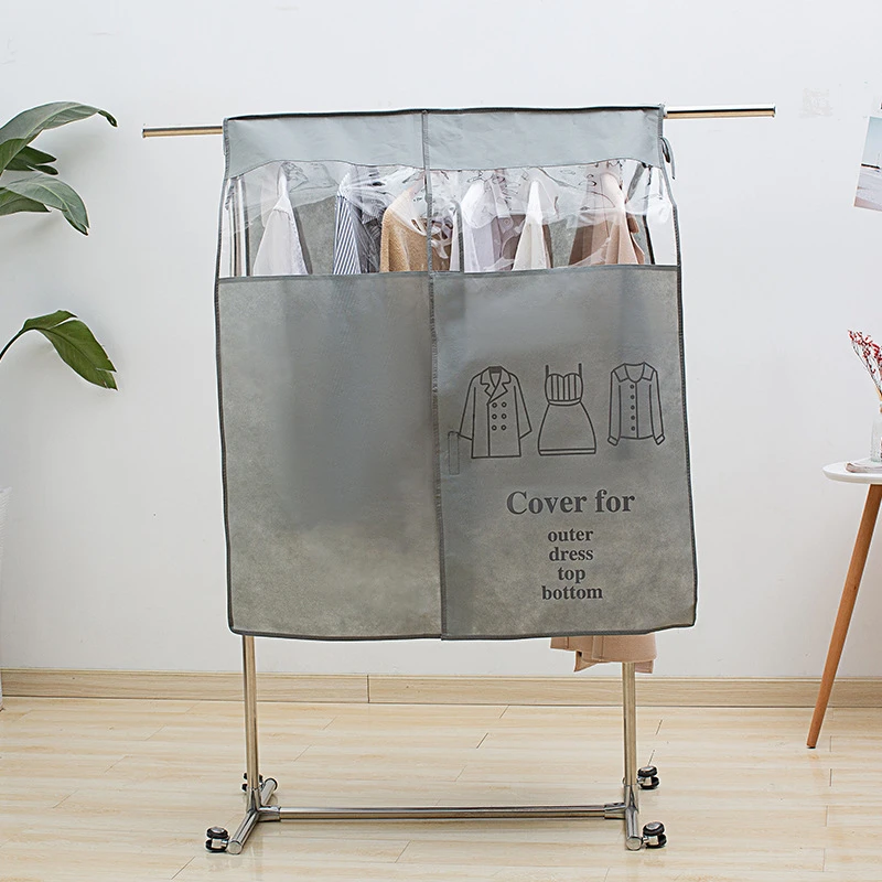 Description Picture 6 of itemClothes Hanging Dust Cover Dress Suit Coat Storage Bag Case Organizer Wardrobe Dress Clothing Hanging Dust Cover