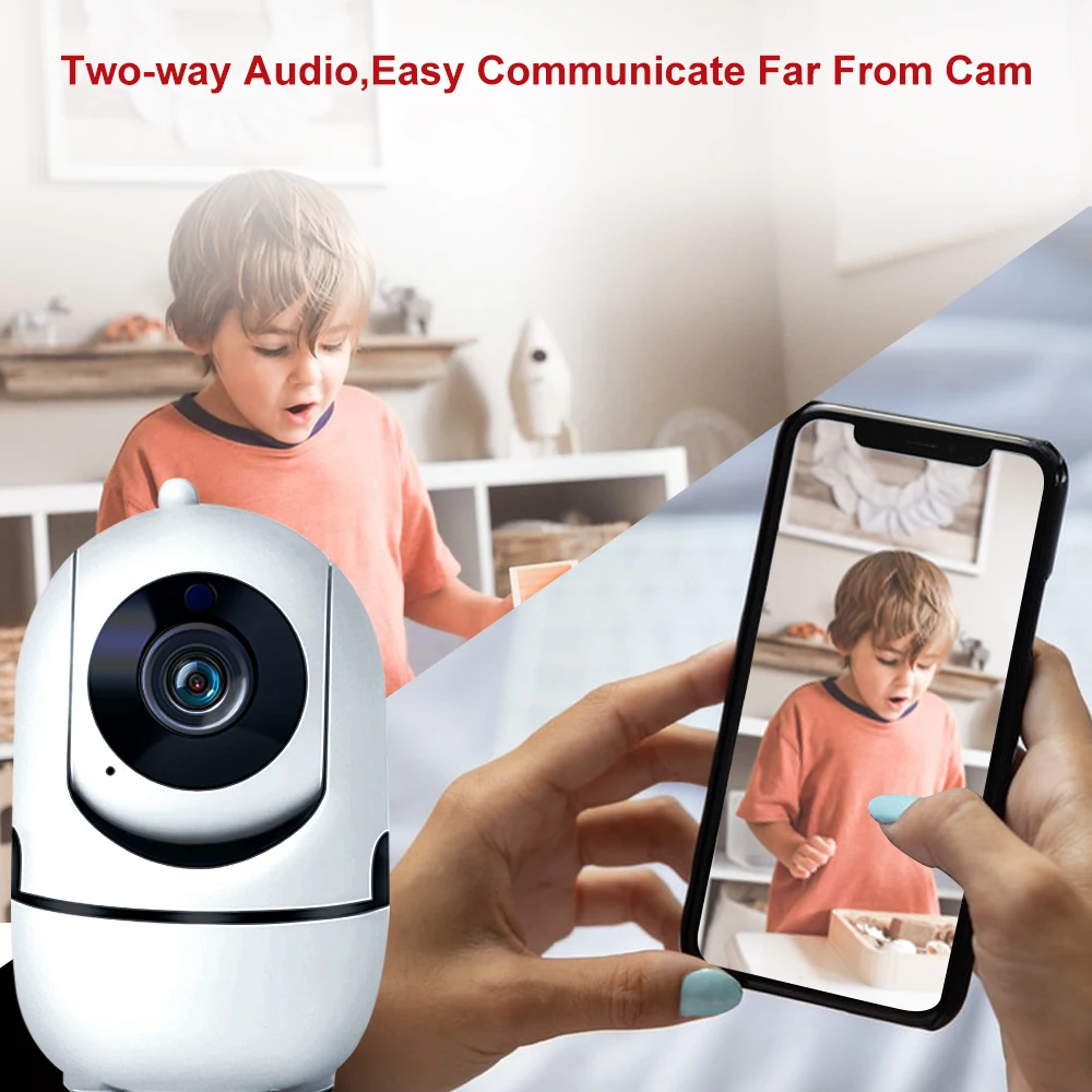 Anpviz 1080P Mini PTZ Camera Wifi Indoor Smart Baby Monitor Support 5G Wifi Auto Tracking YIIOT App View wireless baby monitor,video baby monitor