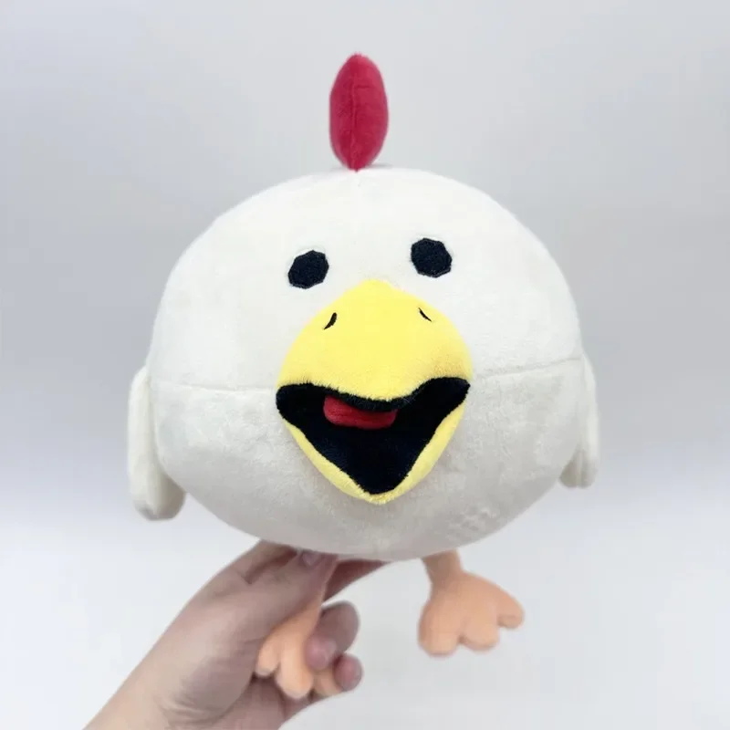 Cross border new chicken gun white little flying chicken running plush toy doll