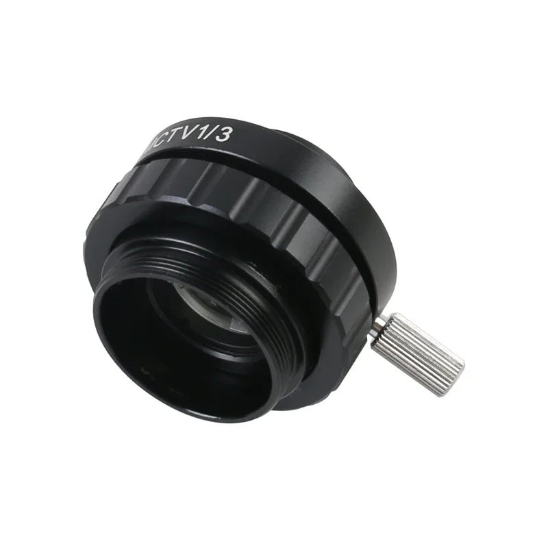 Microscope Adapter 0.5X 0.35X 1X C-Mount Lens SZM SZN 1/2 1/3 CTV Adapter For Trinocular Stereo Microscope Replacement Accessories