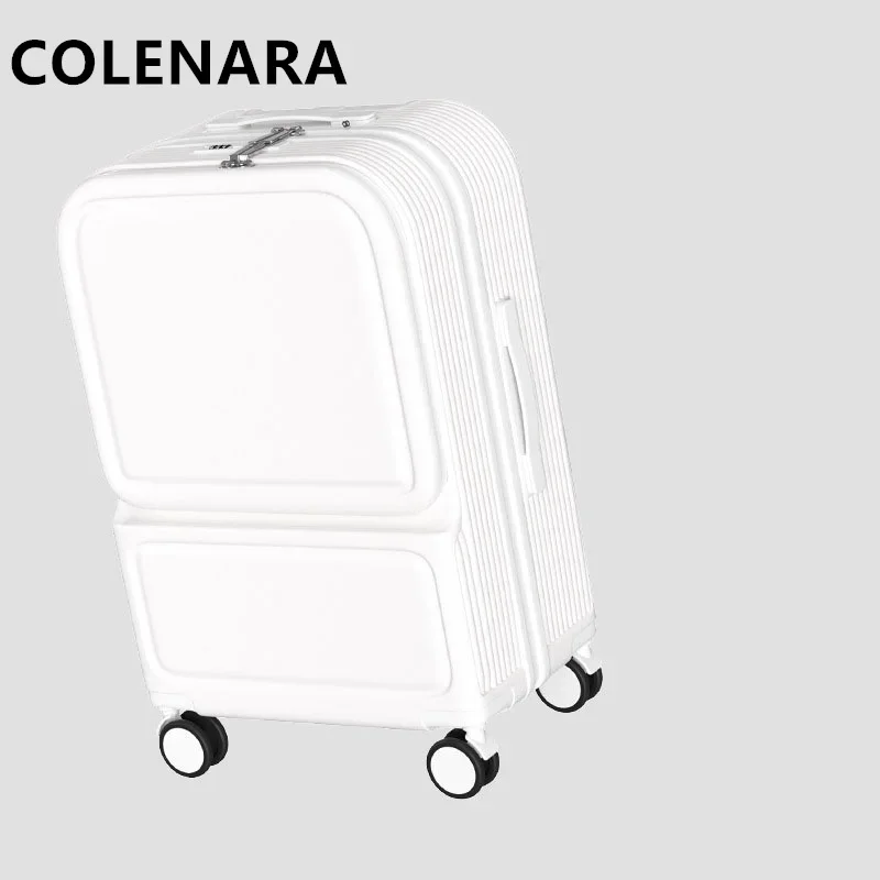 

Багажная дорожная сумка COLENARA, многофункциональная тележка для ноутбука, колеса 20, 22, 24 дюйма, 26 дюймов, с возможностью открытия спереди, чемодан на колесиках