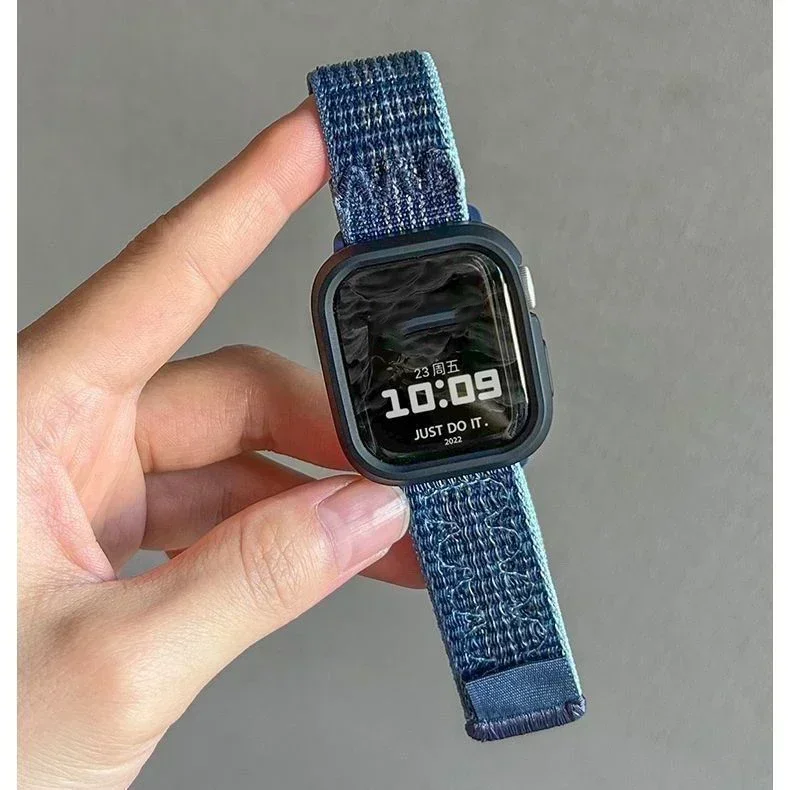 Sportschlaufe für Apple Watch-Armbänder 46 mm 45 mm 44 mm 41 mm 42 mm Nylonarmband iWatch-Serie 11 10 9 8 7 6 5 4 3 SE Ultra 2 49 mm Armband – Detail 13