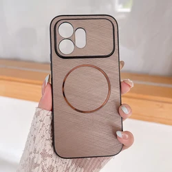Silk Pattern Magnetic Wireless Charging Protective Back Cover Case for HONOR 400 Pro (Gray)