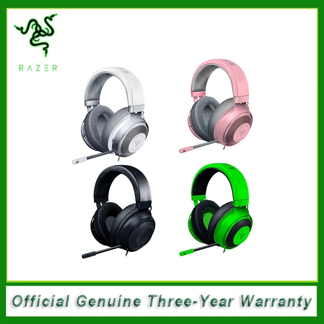Razer Kraken - Cross-Platform Wired Gaming Headset (Custom Tuned 50 mm  Drivers, Unidirectional Microphone, 3.5 mm Cable with in-line Controls,  Cross