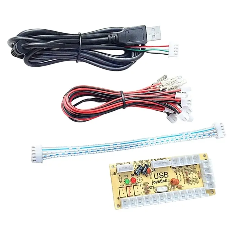 IDUD DIY 아케이드 제어 모듈 제로 딜레이 엔코더 USB-조이스틱 아케이드 로커 회로 기판 PC